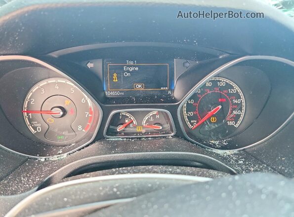1FADP3L93JL225950 2018 FORD FOCUS Blue Vista del cuadro de instrumentos
