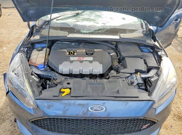 1FADP3L93JL225950 2018 FORD FOCUS Blue Vista interior trasera