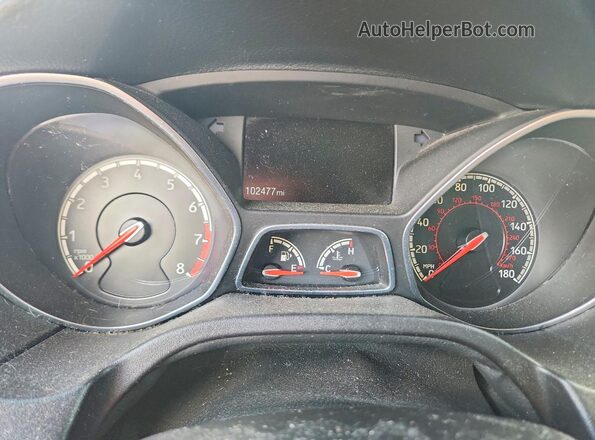 1FADP3L94HL221447 2017 FORD FOCUS Black Вид щитка приладів