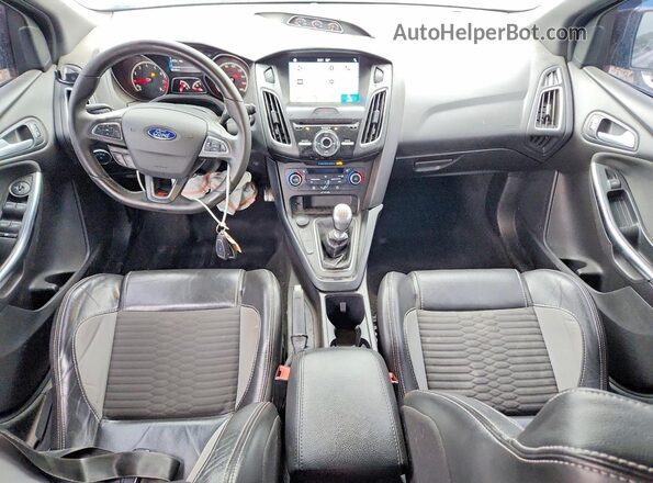 1FADP3L95JL203545 2018 FORD FOCUS Black Widok deski rozdzielczej