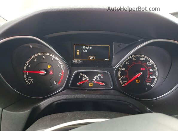 1FADP3L95JL303824 2018 FORD FOCUS Red ხელსაწყოთა პანელის ხედი