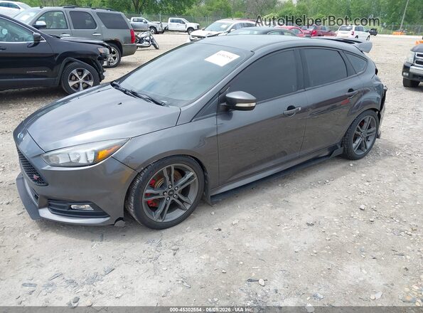 1FADP3L96HL343355 2017 FORD FOCUS ST Gray Առջևի ձախ երեք քառորդ տեսարան