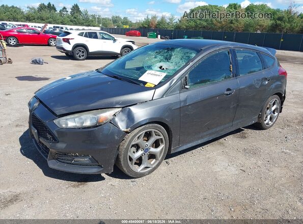 1FADP3L98GL215228 2016 FORD FOCUS ST Gray წინა მარცხენა ხედი სამი მეოთხედიდან