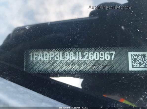 1FADP3L98JL260967 2018 FORD FOCUS White Вид підкапотного простору
