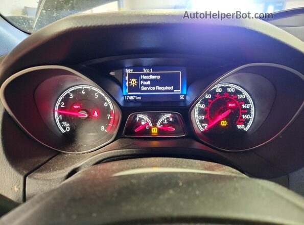 1FADP3L9XGL255200 2016 FORD FOCUS Black Սարքավորումների վահանակի տեսք