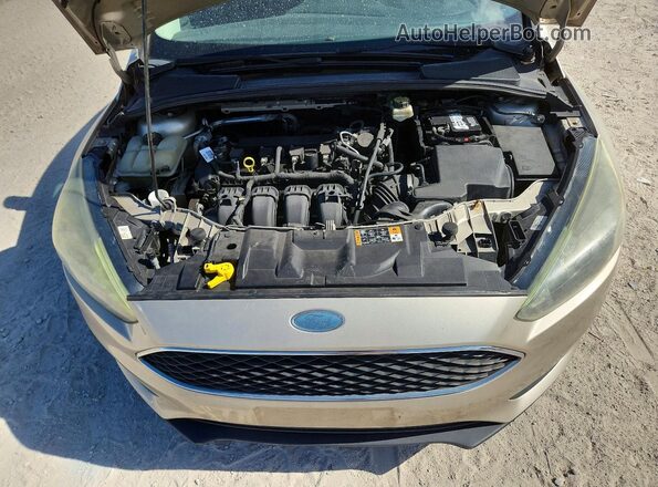 1FADP3M20HL262367 2017 FORD FOCUS Tan Widok wnętrza z tyłu
