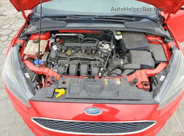 1FADP3M20HL320476 2017 FORD FOCUS Red Սալոնի հետևի տեսք