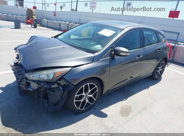 1FADP3M24JL293319 2018 FORD FOCUS Gray წინა მარცხენა ხედი სამი მეოთხედიდან
