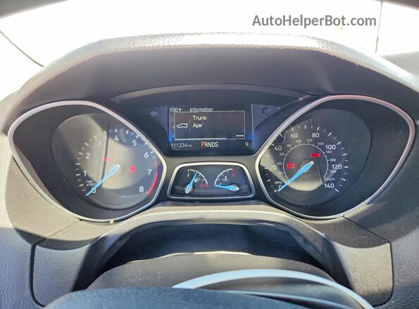 1FADP3M25HL264566 2017 FORD FOCUS White ხელსაწყოთა პანელის ხედი