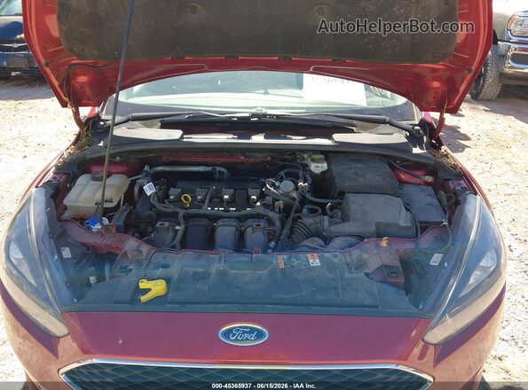 1FADP3M2XHL214682 2017 FORD FOCUS Red Widok z tyłu
