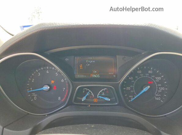 1FADP3N23JL289650 2018 FORD FOCUS Gray Instrument cluster view