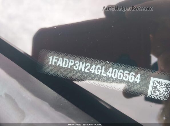 1FADP3N24GL406564 2016 FORD FOCUS Gray Widok komory silnika