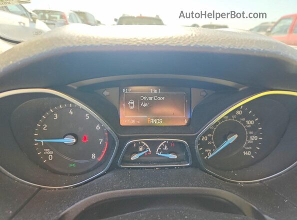 1FADP3N25GL326240 2016 FORD FOCUS Silver Вид щитка приладів