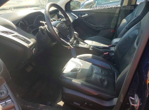 1FADP3N25HL338616 2017 FORD FOCUS Blue Front interior view