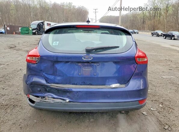 1FADP3N25HL338616 2017 FORD FOCUS Blue Rear view