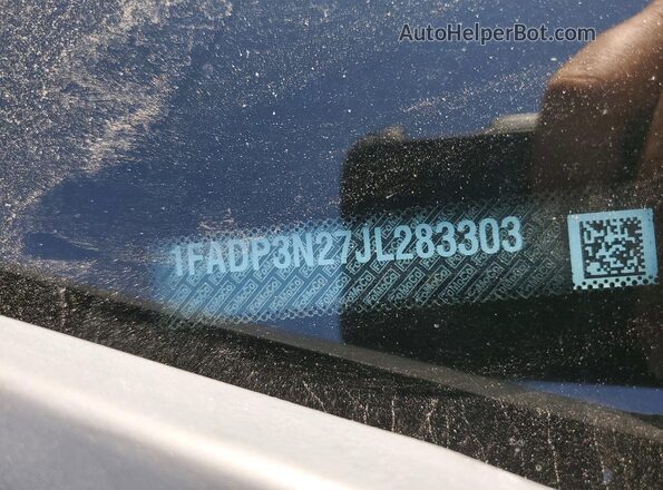 1FADP3N27JL283303 2018 FORD FOCUS Gray Widok komory silnika