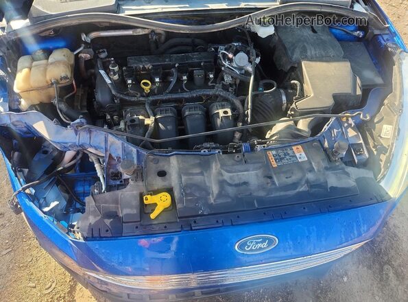 1FADP3N27JL323783 2018 FORD FOCUS Blue Rear interior view