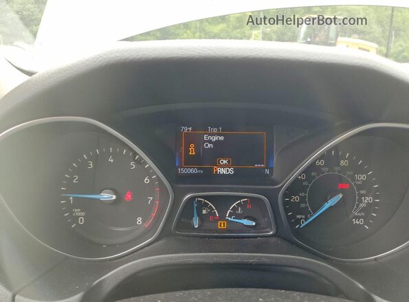 1FADP3N28JL232473 2018 FORD FOCUS Серый Вид щитка приборов