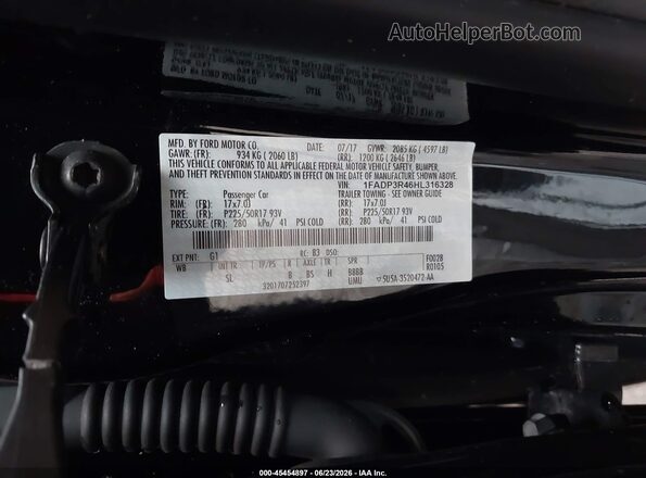1FADP3R46HL316328 2017 FORD FOCUS ELECTRIC Черный Вид подкапотного пространства