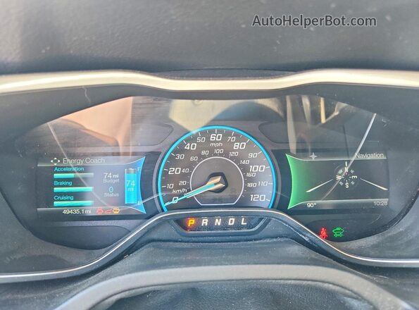1FADP3R4XHL230732 2017 FORD FOCUS Black Вид щитка приладів