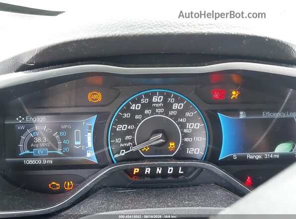 1FADP5AU1GL119511 2016 FORD C-MAX HYBRID Black უკანა სავარძლების ხედი