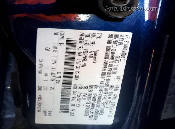 1FADP5AU5GL117261 2016 FORD C-MAX Blue ძრავის განყოფილების ხედი