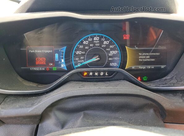 1FADP5AU5JL100905 2018 FORD C-MAX Gold Vista del cuadro de instrumentos