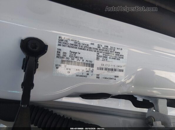 1FADP5AUXGL116249 2016 FORD C-MAX HYBRID White ძრავის განყოფილების ხედი