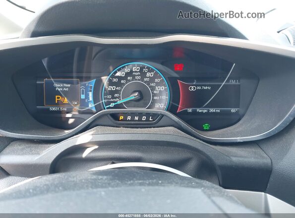 1FADP5BU4GL100319 2016 FORD C-MAX HYBRID Blue Widok tylnych siedzeń