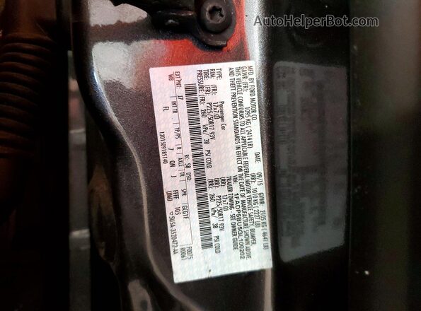 1FADP5BU5GL100202 2016 FORD C-MAX Charcoal VIN კოდის სტიკერის ხედი