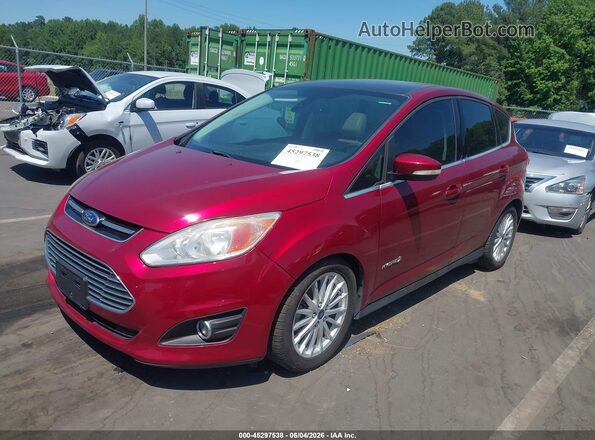 1FADP5BU9GL107069 2016 FORD C-MAX HYBRID Red Vista tres cuartos delantera izquierda