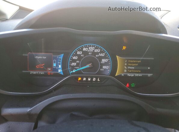 1FADP5CU1GL107680 2016 FORD C-MAX White Вид щитка приладів