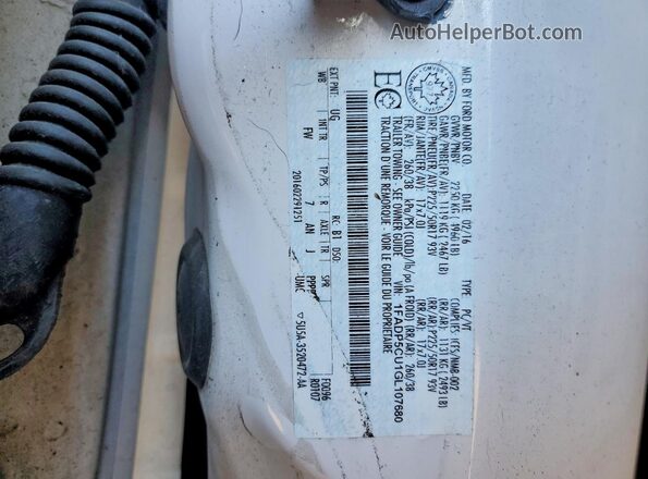 1FADP5CU1GL107680 2016 FORD C-MAX White Вид підкапотного простору