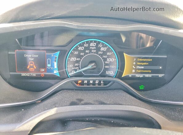 1FADP5CU7GL105528 2016 FORD C-MAX Black Vista del cuadro de instrumentos