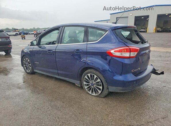 1FADP5DU0HL118718 2017 FORD C-MAX Blue Trasero izquierdo