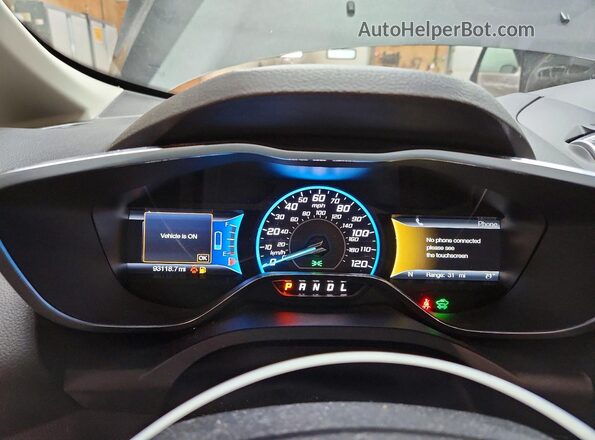 1FADP5DUXHL108679 2017 FORD C-MAX Charcoal Instrument cluster view