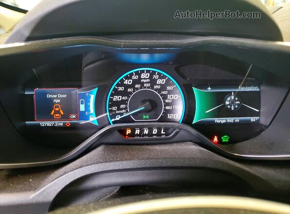 1FADP5FU0HL107697 2017 FORD C-MAX White Instrument cluster view