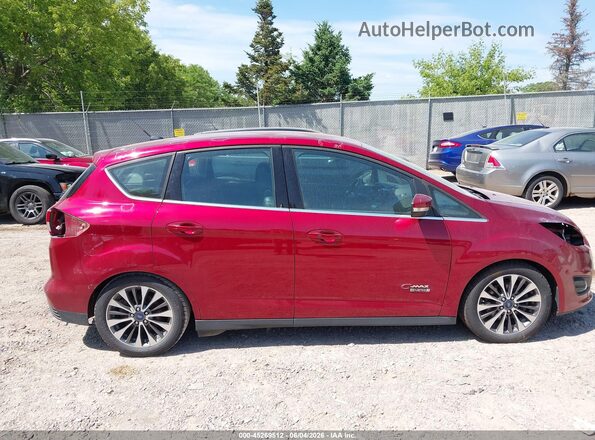 1FADP5FU1HL101343 2017 FORD C-MAX ENERGI Red Սալոնի հետևի տեսք