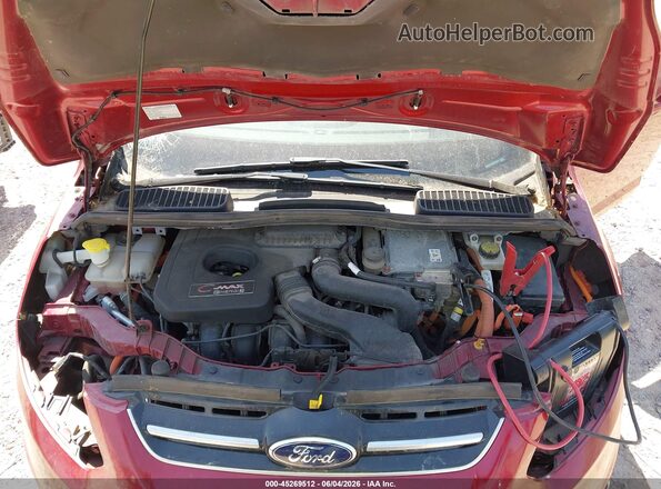 1FADP5FU1HL101343 2017 FORD C-MAX ENERGI Red Հետևի տեսք
