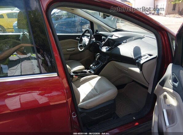 1FADP5FU5HL110384 2017 FORD C-MAX ENERGI Red Vista interior delantera