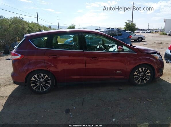 1FADP5FU5HL110384 2017 FORD C-MAX ENERGI Red Vista del cuadro de instrumentos