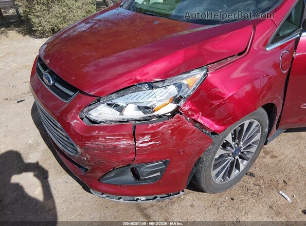 1FADP5FU5HL110384 2017 FORD C-MAX ENERGI Red Vista frontal