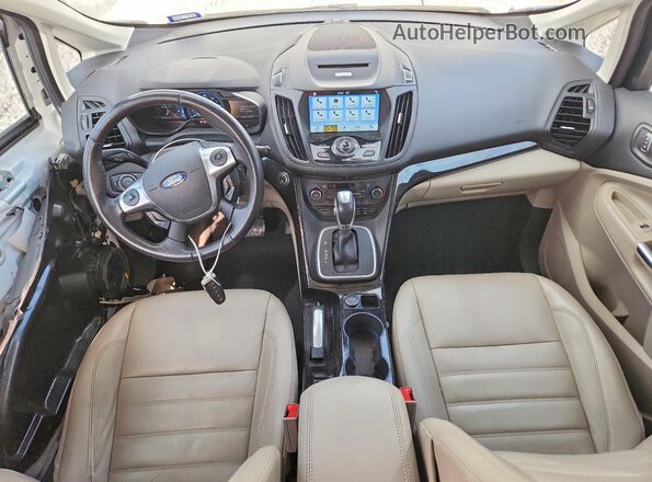 1FADP5FU9HL107875 2017 FORD C-MAX White Вид панелі приладів