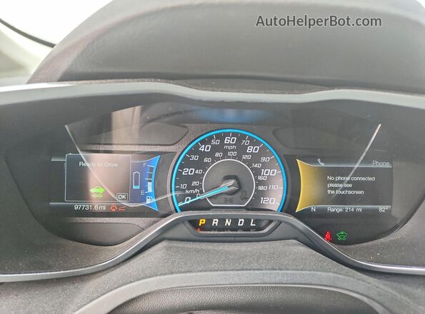 1FADP5FU9HL107875 2017 FORD C-MAX White Вид щитка приладів