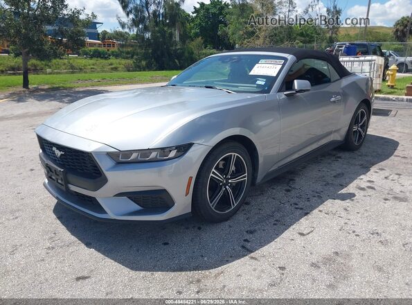 1FAGP8UH5S5111258 2025 FORD MUSTANG Silver წინა მარცხენა ხედი სამი მეოთხედიდან
