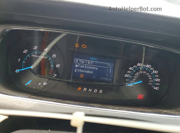 1FAHP2D82GG129259 2016 FORD TAURUS Silver Вид щитка приладів