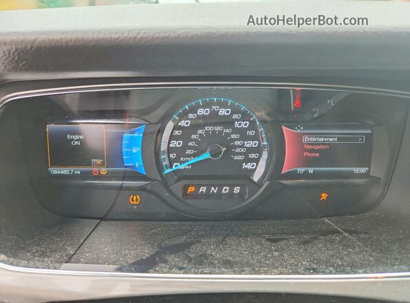 1FAHP2E80HG116512 2017 FORD TAURUS Silver Instrument cluster view