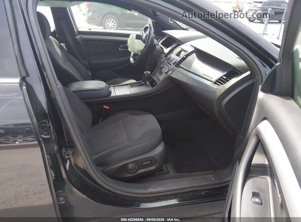 1FAHP2E83GG144609 2016 FORD TAURUS Black წინა სალონის ხედი