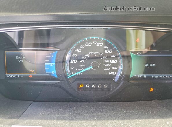 1FAHP2E8XKG110577 2019 FORD TAURUS White Instrument cluster view