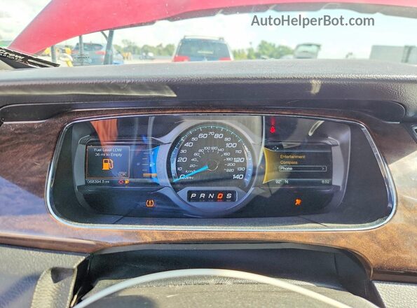 1FAHP2F81GG140685 2016 FORD TAURUS Maroon ხელსაწყოთა პანელის ხედი